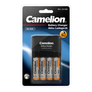 CAMELION Schnell - Ladegerät BC-1010B inkl. 4x Ni-MH Akku Mignon AA 2500mAh