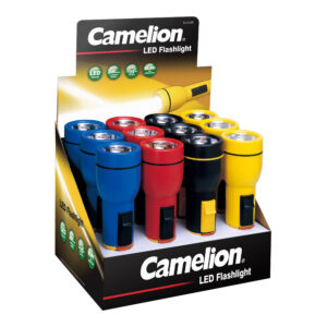 CAMELION FL1L2DD12 LED Taschenlampendisplay mit 12 x R20 Taschenlampen / ohne Batterien