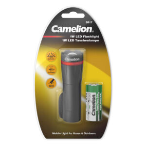 CAMELION S817-DB – 1 Watt Zoom-LED-Taschenlampe aus Kunststoff