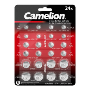 CAMELION Alkaline AG + Lithium CR Knopfzellenset 24 tlg.